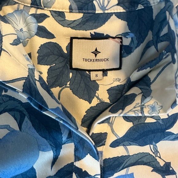 Tuckernuck Bonnie Blossom Megan Dress - Blue and White Floral. Size Small - Picture 7 of 10